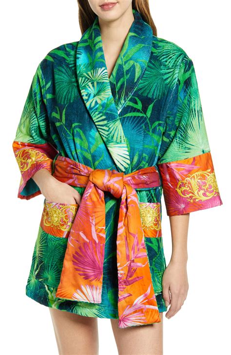 versace robe green